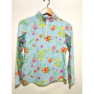 IBKUL performance outdoor shirt UPF 50+ quick dry cool feel airy floral women S